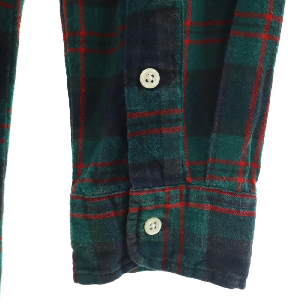 Ralph Lauren Check Pattern Long Sleeve Long Button Down Shirt XL Women Used