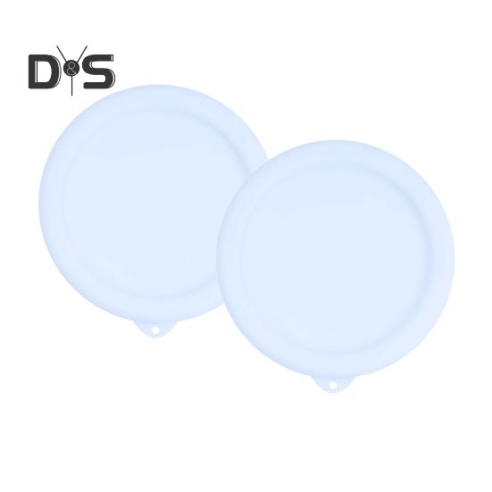 

2 шт. Силиконовый защитный чехол для мороженицы Dash My Mug, простые в эксплуатации силиконовые крышки для мисок, крышки для хранения мороженого, пищевые многоразовые белый