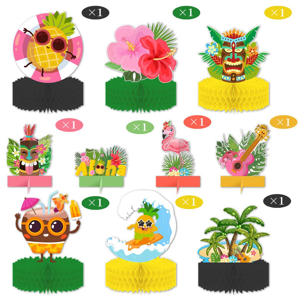 Outdoor Beach Party Desktop Decoration Honeycomb Ornament Decoration Supplies Customization