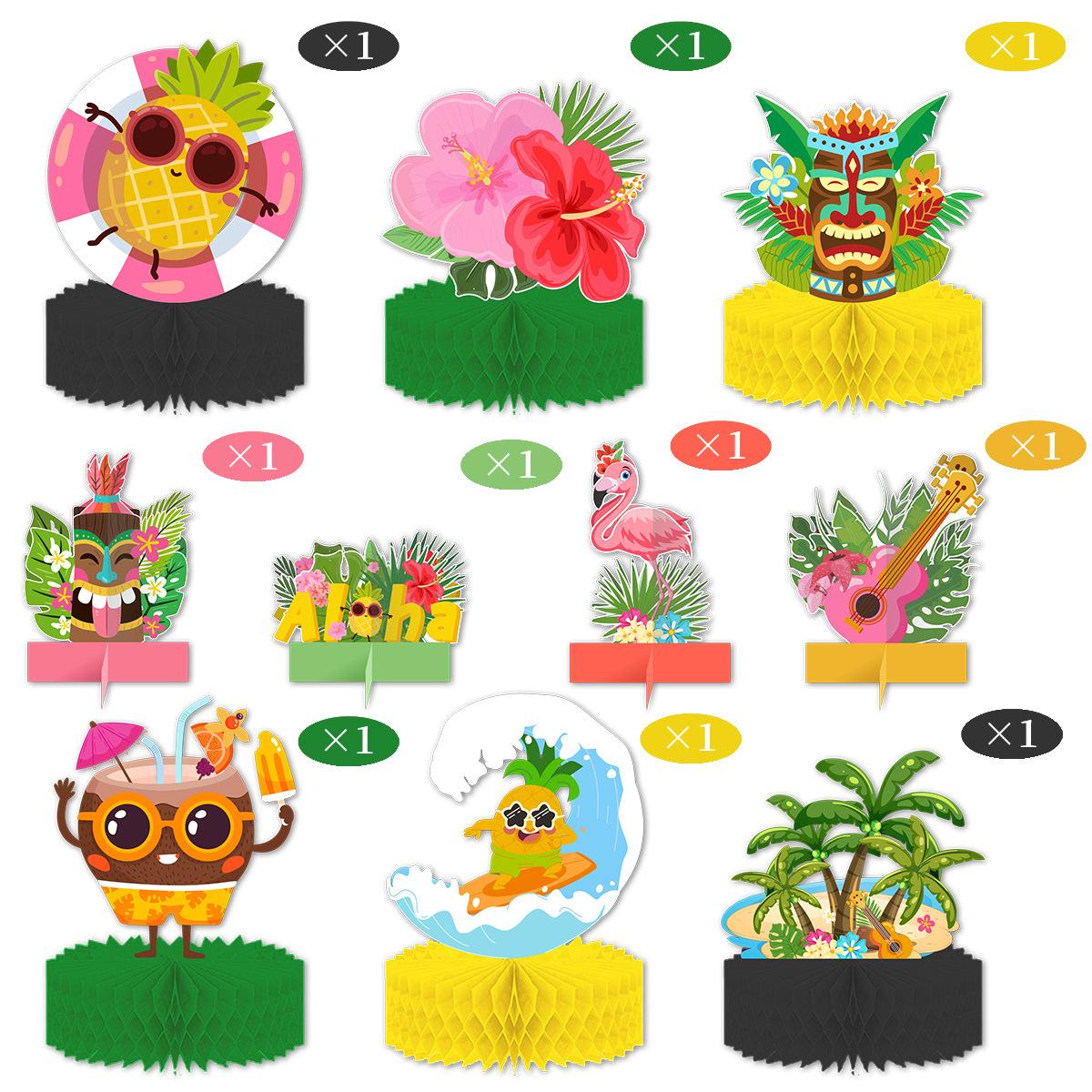 

Outdoor Beach Party Desktop Decoration Honeycomb Ornament Decoration Supplies Customization Summer honeycomb ornament series 2