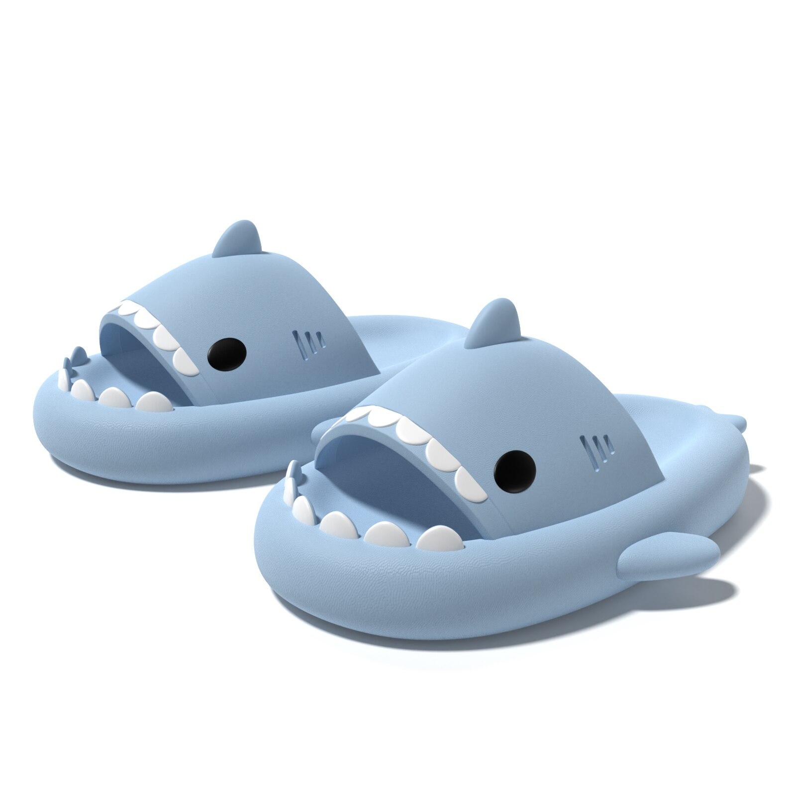 

Feslishoet Shark Slippers Soft Beach Cloud Platform Women Indoor Bathroom Slides Summer Mules Outside EVA Чоловіче взуття