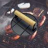 Meat Press Heat-resistant Ergonomic Wooden Handle Food-grade Cast Iron Round Burger Press Kitchen Tool Meat Press Plate