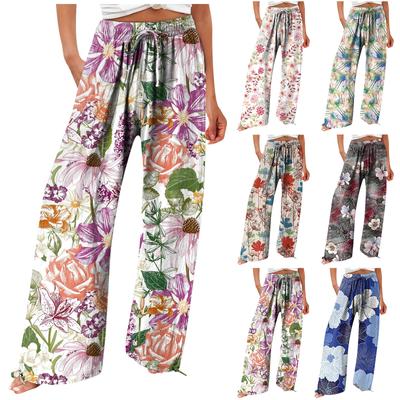 Damenmode Bedruckte Hohe Taille Lockere Freizeithose Freizeithose