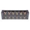 Terminal Strip Block 100A 600V Large Current Easy Wiring Ground Circuit Terminal Block 12 Positions