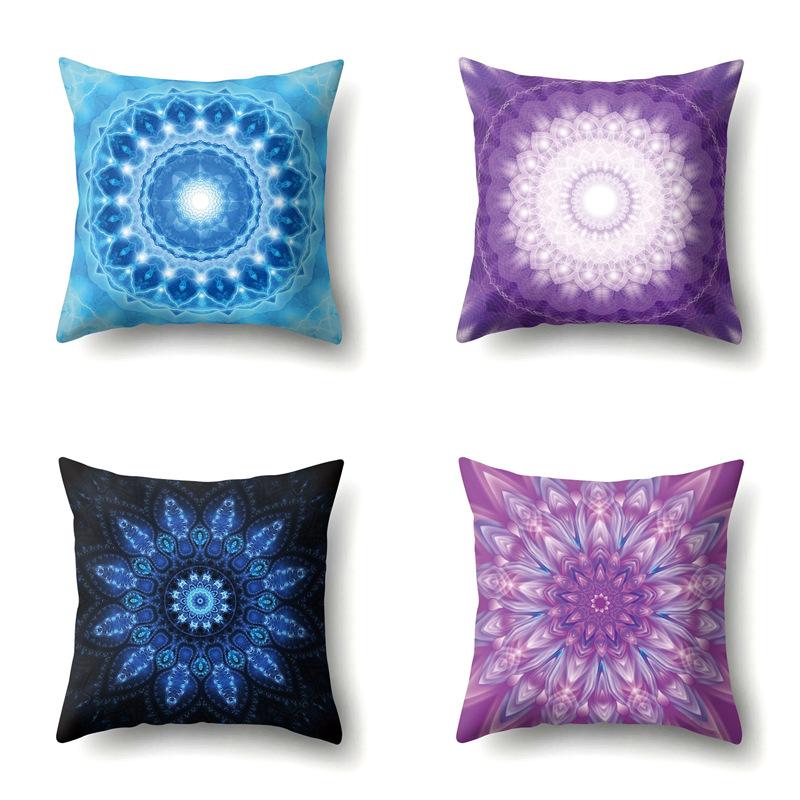 Nordic Bohemian Ethnic Style Polyester Pillow Case Car Decoration Home Printed Bedside Pillow Case