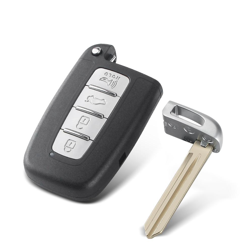 KEYYOU For Kia Forte Soul Rio Borrego Sorento Optima For Hyundai I30 IX35 Sonata Genesis Equus Veloste Smart Remote Key Shell