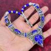 Lapis Lazuli Necklace Handmade Nepali Jewelry, 925 Solid Sterling Silver Necklace Designer Gemstone Jewelry Necklace Gift For Mom