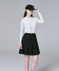 Cream Golf Punched Pleated Dress