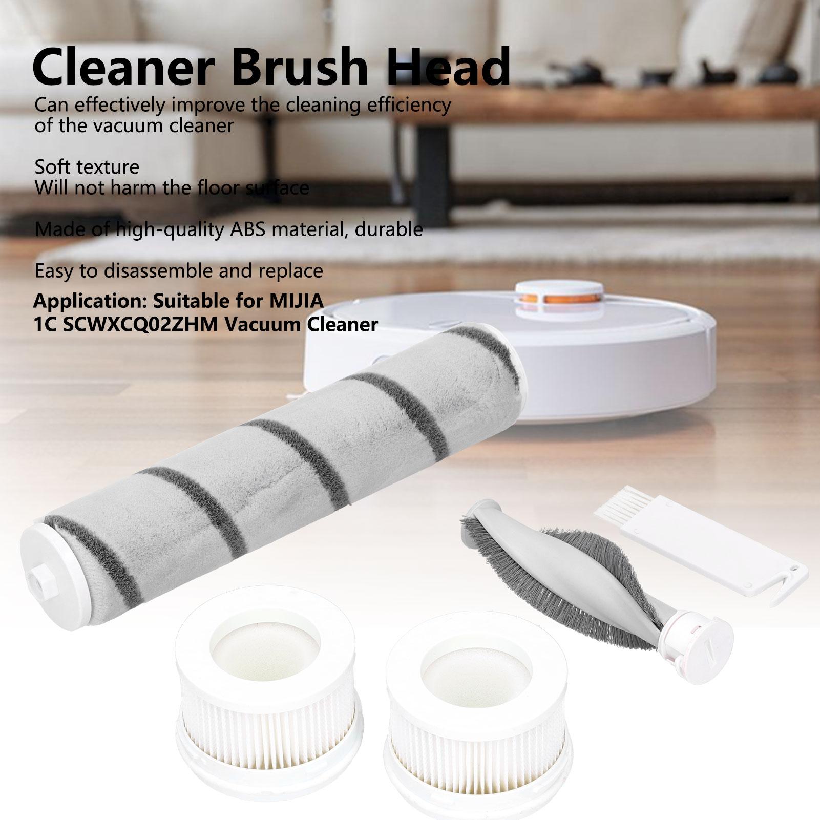 

Soft Velvet Brush Mite Removal Brush Head Filter Element Tool Brush Kit for MIJIA 1C SCWXCQ02ZHM Vacuum Cleaner
