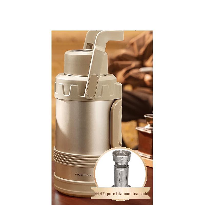 BVGMAV Travel Tea Flask with Titanium Infuser