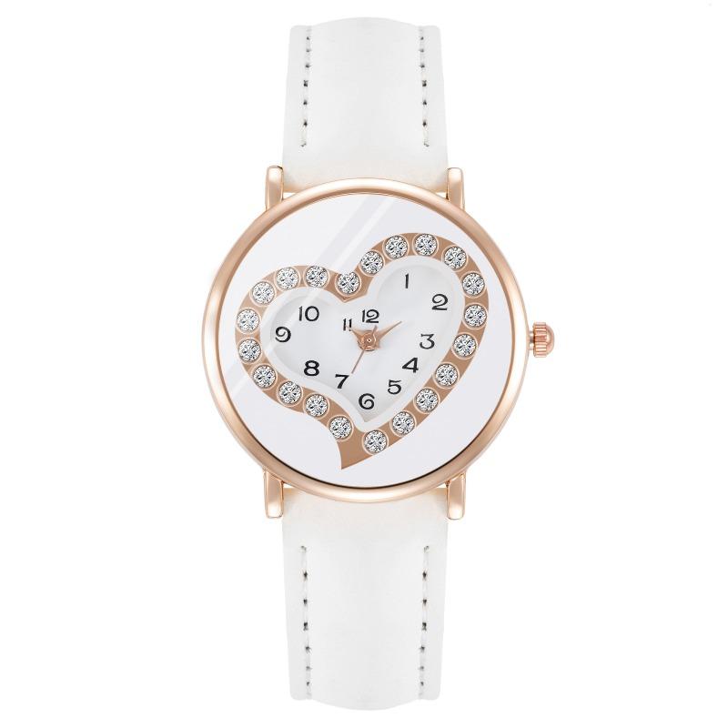 Temperament love rhinestone classic fashion women s watch summer niche small women s watch quartz watch women s watch