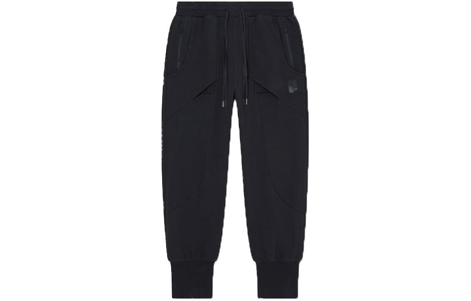 Li Ning x CHENGLONG,LIANMINGKUAN Knitted Sweatpants Men s Charcoal Black AKLT663-2 XL