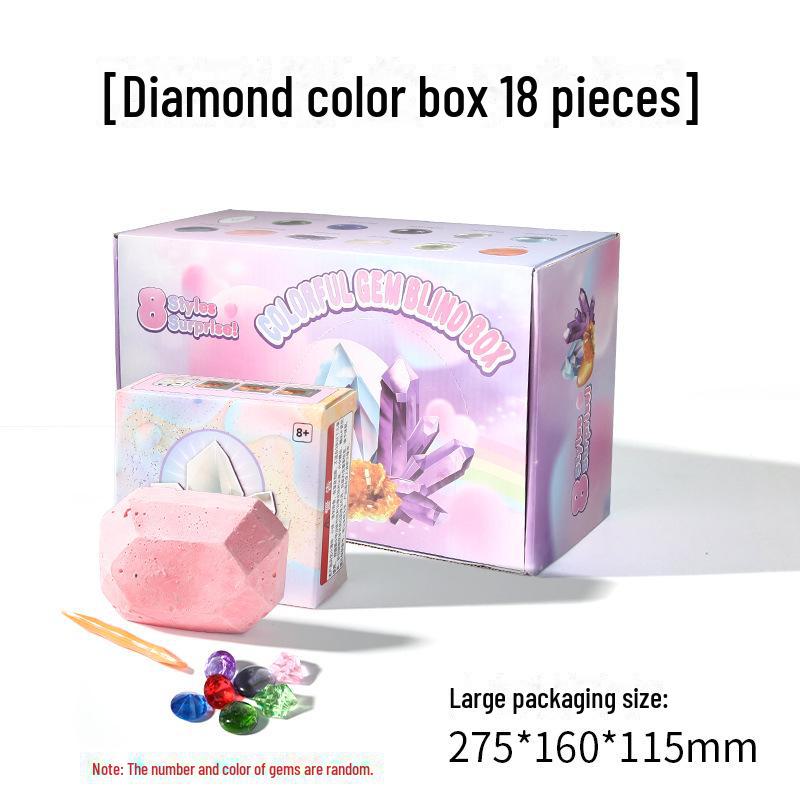 Colorful Gemstone Excavation Toys: Educational Blind Boxes for Kids