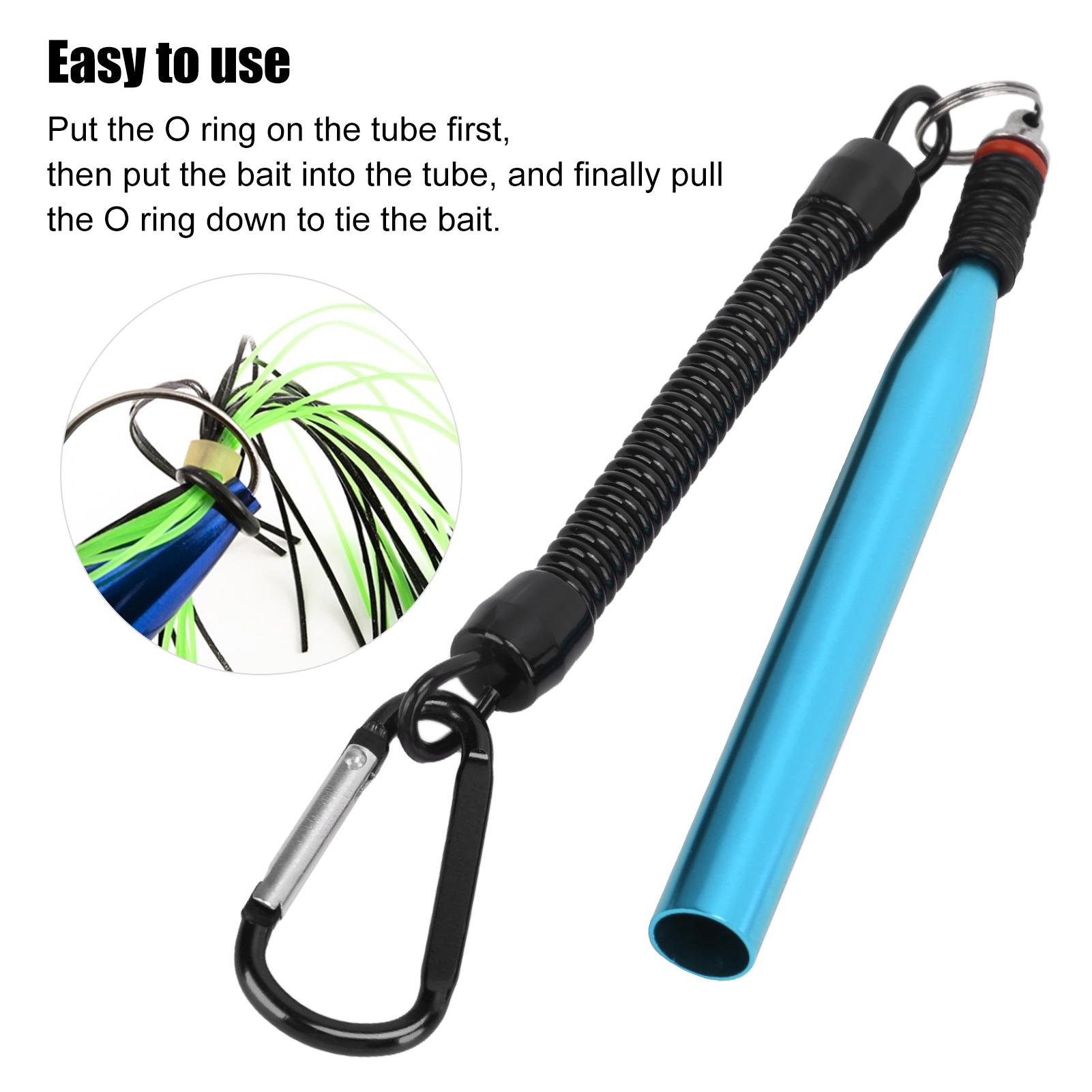 Aluminium Alloy Soft Baits Fishing Accessories Wacky Worm Rig Tool with 100 O s