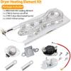 Dryer Heating Element Kit by SupHomie - Compatible with Whirlpool Dryers WED5100HW0 WED5100HW1 WED5100HW2 WED5100HW3 WED5100HC0 WED5100HC1 WED5100HC2