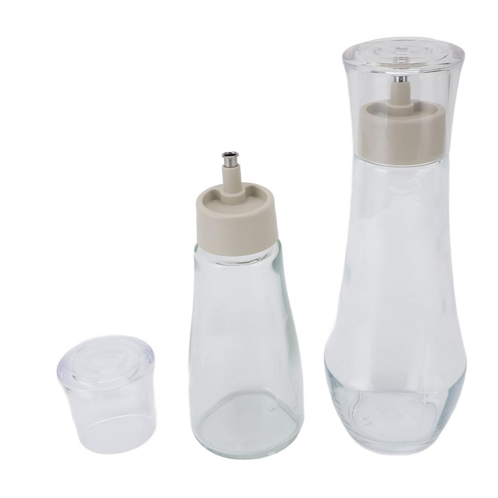 2 STK Munnskyll Dispensere Rustfritt Stål og Glass Multifunksjonell Påfyllbar Munnskyll Dispenser D