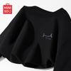 MINISO Youth Loose-Fit Heavyweight Cotton Long-Sleeve T-Shirt