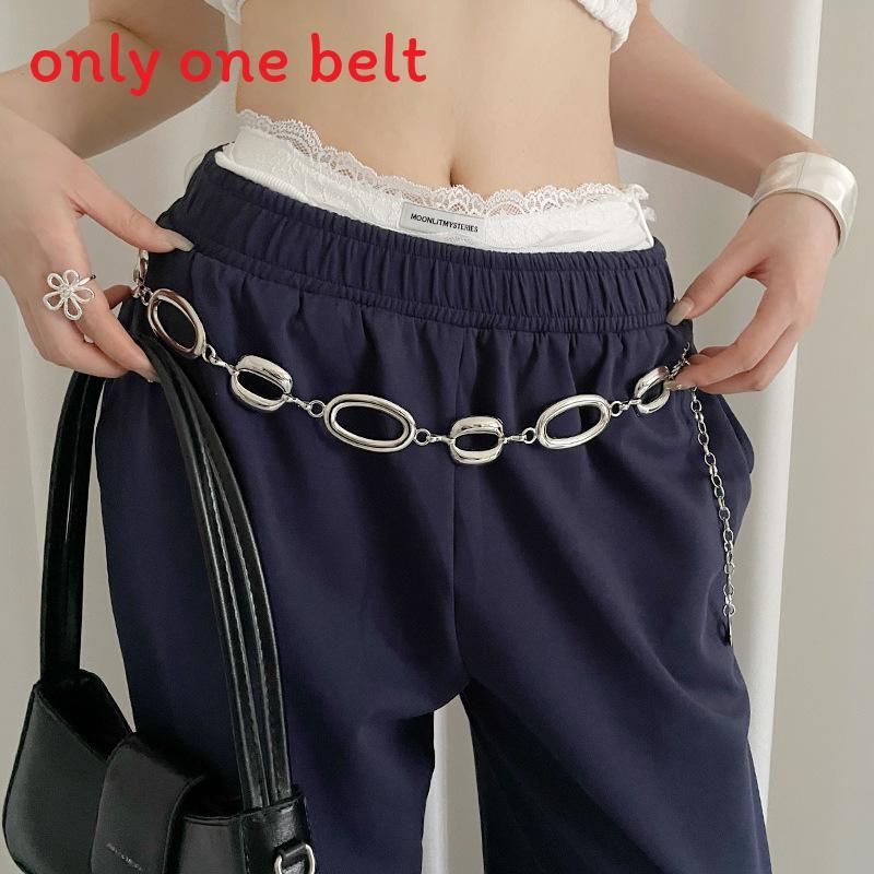 Metal Circle Waist Chain For Women Summer Jewelry With Hook Closure For Casual Wear