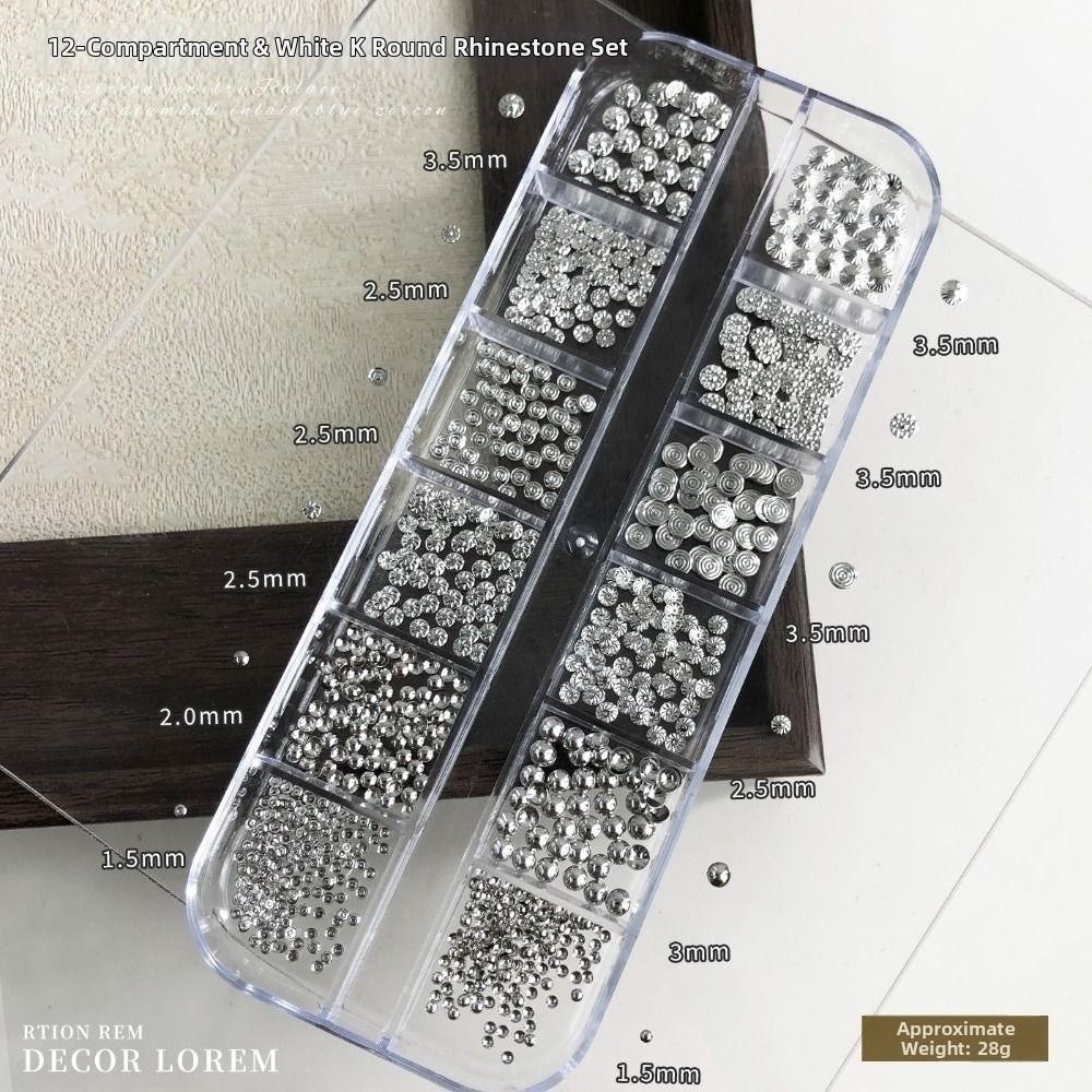Round Stud Nail Art Accessories Punk Style Nail Beads and Rivets Hot Nail Metal DIY Manicure