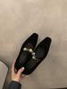 Coarse heel single shoes women's spring and autumn new evening shoes soft-soled ballet shoes with Mary Jane shoes women