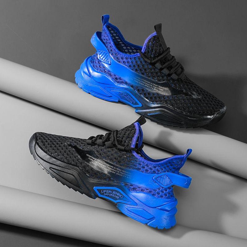 Sko Herre Joggesko Herre Herre Fritidssko Tenis Luksussko Trener Race Snørefrie Sko Mote Loafers Løpesko for menn