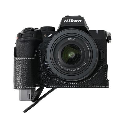 SIUTATDSH Kamera Kompatibel mit Nikon Z und Mark II Beinhaltet eine Kamera und ein tragbares Stativ und beinhaltet Batteriefach, Silberfarbenes Leder, Z50II, 50,
