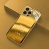 Goldbarren-Muster Gold-Metallic-Lack Glas-Handyhülle Für iPhone 17 Pro Max 11 12 13 14 15 16 Pro 15 Plus 17 Air 16E Hülle