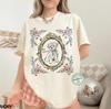 Cottagecore Dog Shirt, Vintage Dog Shirt, Coquette Frame Spring Flowers Shirt, Cottage Core Flower Shirt, French Graphic Tee
