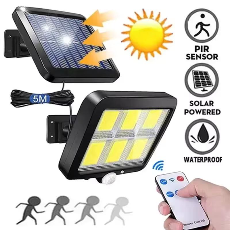 1Pcs Solar Sensor Split Wall Lamp 3 Mode Waterproof Motion Garden Street Lights Solar Lamp Garden Light