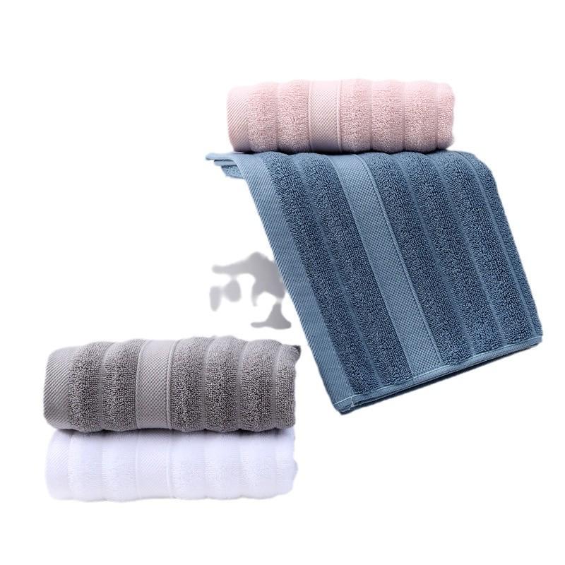 Luxury High-Grade Pure Cotton Bath Towel Set - Thick, Absorbent, Embroiderable