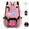 Anime Cartoon Printing High Value Student Spine Protection Schoolbag Going Out Leisure Backpack With Usb