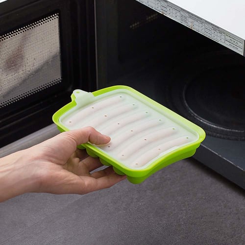 Sausage Molds, DIY Sausage Molds, Silica Gel Sausage Molds, Silica Gel Kitchen Supplies, DIY Food Cooking Aids, 6 Molds per Pack (Green)