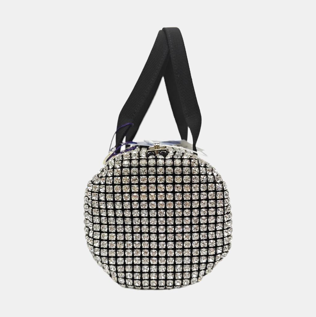 [Gebraucht] Cruiser Kristall Strassstein Dekor Nylon Mini Runde Reisetasche - Sehr Gut #ZY9RA6