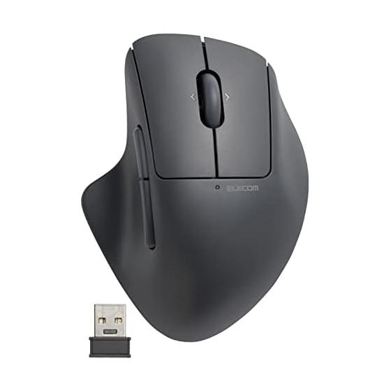 ELECOM Mouse Wireless Mouse SHELLPHA Wireless 2.4GHz Quiet Antibacterial 5 Buttons + Tilt Wheel Black M-SH30DBSKBK