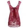 Sexy Lace Suspender Pajamas & Cardigan, S-6XL European and American Lingerie