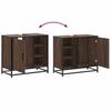 Bathroom Vanity Cabinet Brown Oak Effect 65 X 33 X 60 Cm