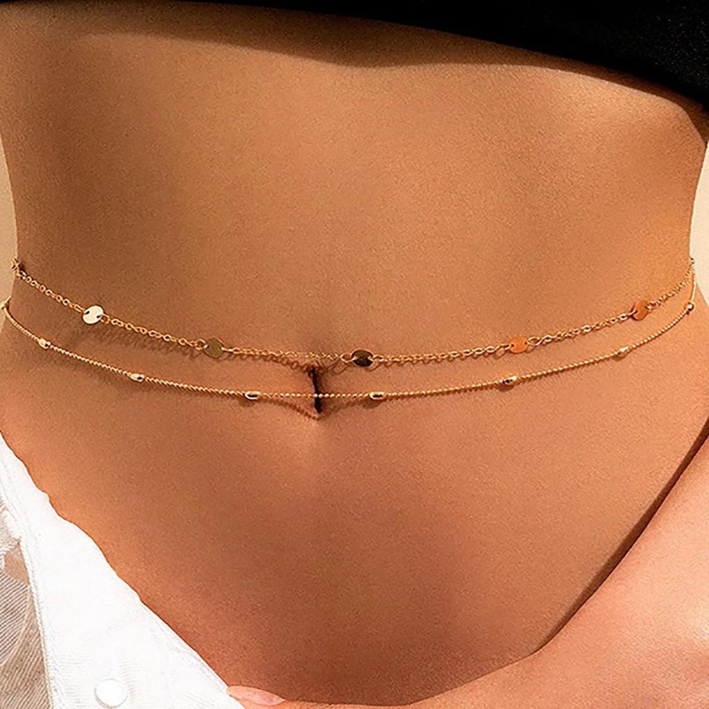 European & American Metal Fashion Waist Chain Jewelry – Stylish Crossbody Accessory