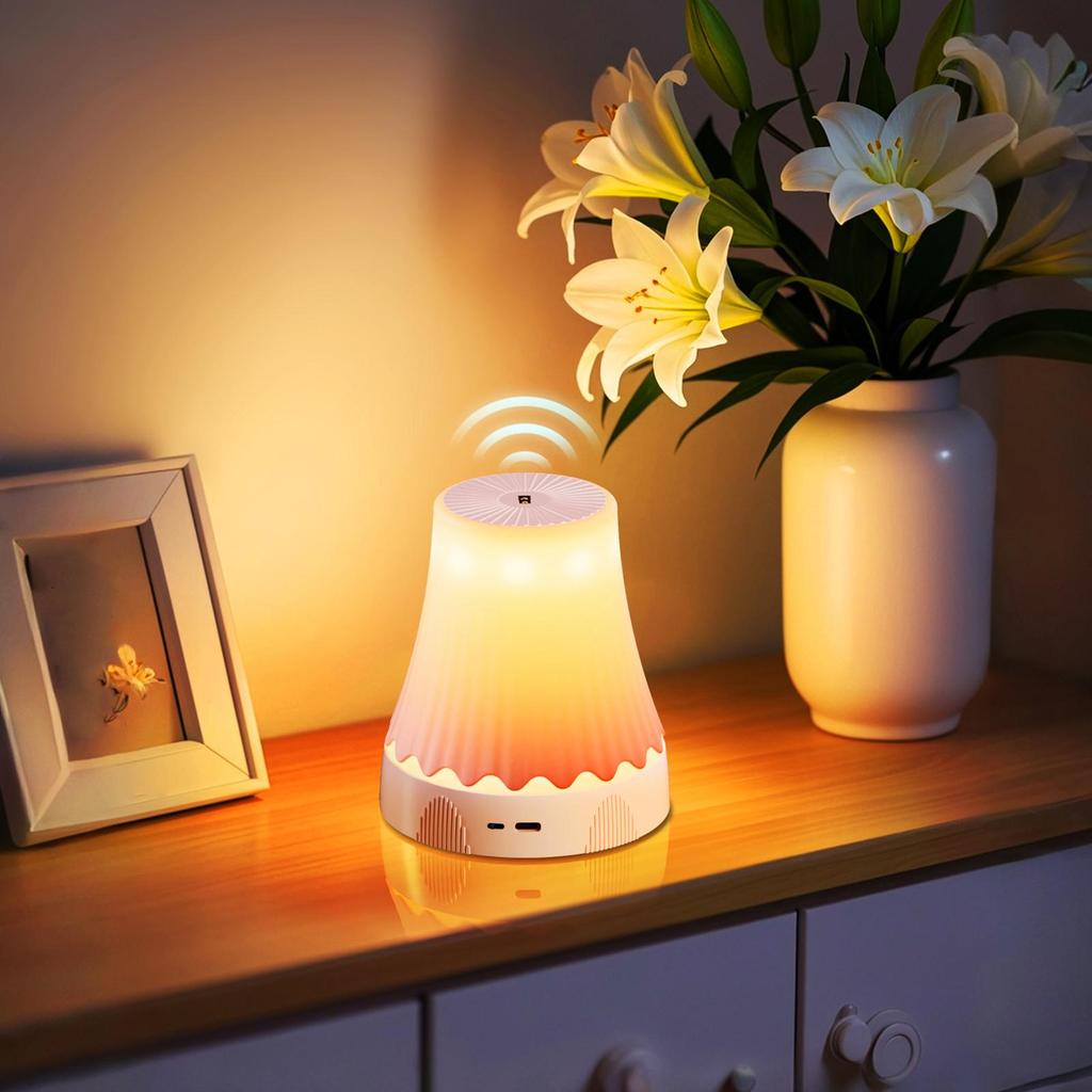 Rechargeable Desk Lamp Adjustable Height Gesture Sensor RGB Smart Light Battery Powered Table Lamp For Bedroom Restaurant Shower