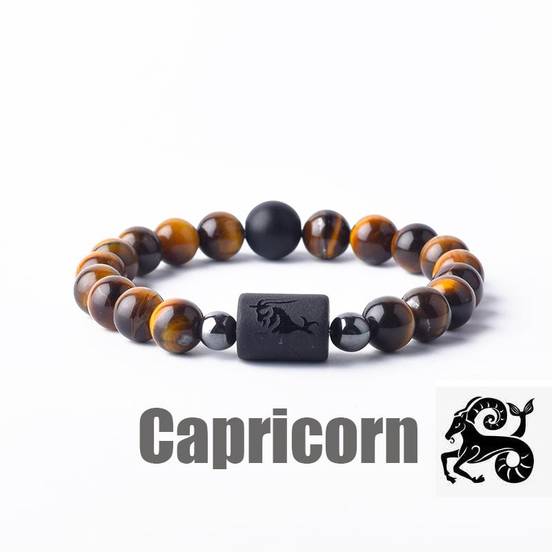 Zodiac Sign Bracelet Homme 12 Constellation Bangles Men Gemini Virgo Leo Libra Bracelet Women Friendship Gift Bracelet on Hand