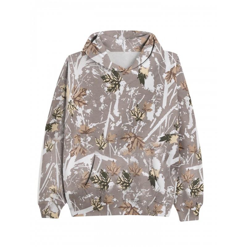 Womens Oversized Hooded Sweatshirt With 3D Print Loose Fit Casual Top 2025