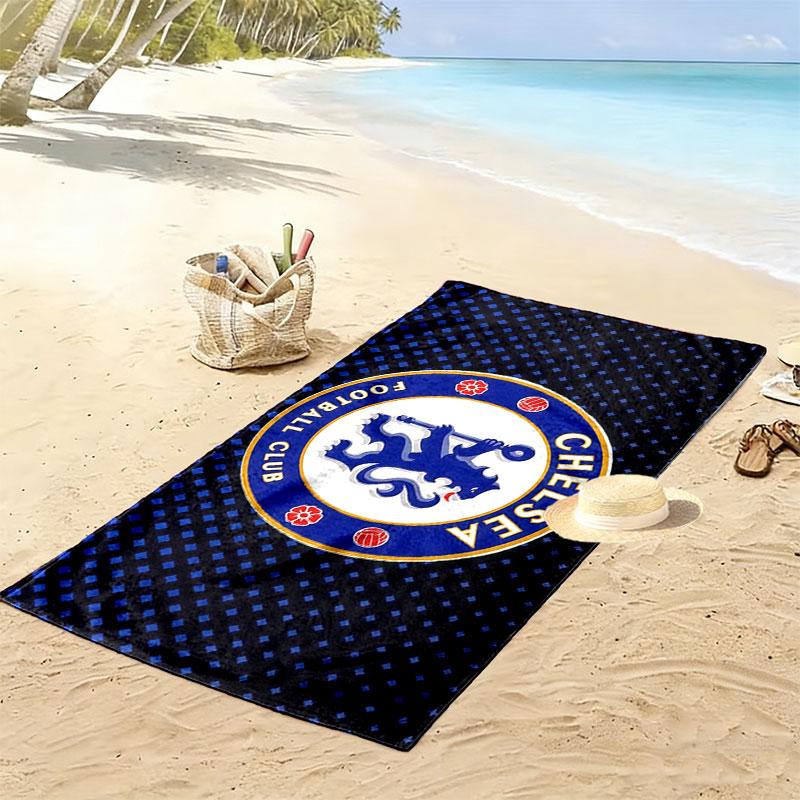 The Blues Print Beach Towel, Large Soft Quick Dry Towel for Beach Camping Swimming
