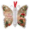 Weihnachtsbaum-Hänge-Dekoration Bargeld-Geschenk-Schmuckstück, Acryl-Schmetterling Geldhalter mit Eingebaut?in Ornament für durchsichtiges Fach, Weihnachtsbaum,