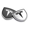 1pcs Metal Car Badge Body Trunk Emblem Decor 3D Sticker For Tesla Model 3 S X Y Style Roadster Invader Coil Mod WYE K80