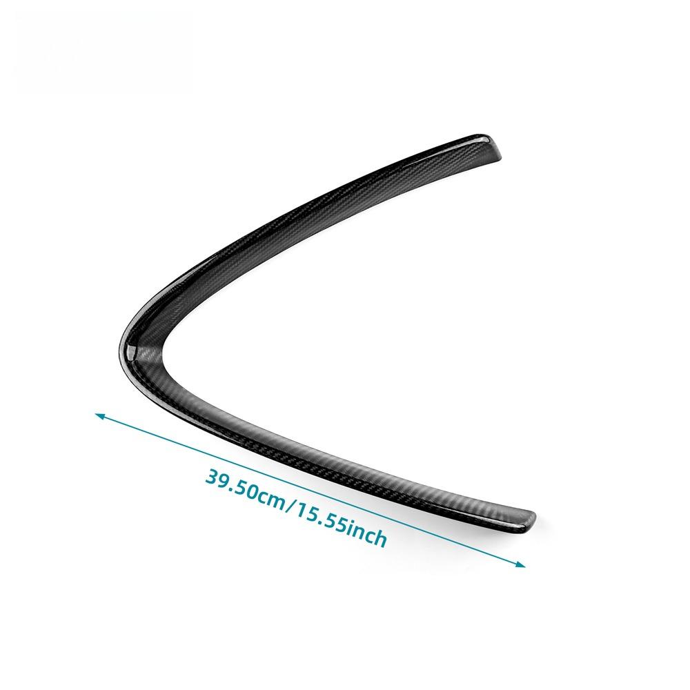 Sostituzione Rivestimento Griglia Anteriore Auto in Fibra di Carbonio Per Alfa Romeo Giulia 2017-2020 Cornice Decorativa Griglia Anteriore Cornice a Forma di V