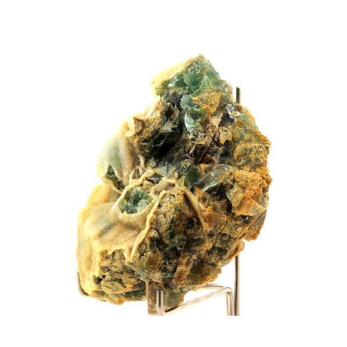 Pierres et Minéraux. Fluorite + Quartz. 2671.0 ct. La Barre, Puy-de-Dôme, France.