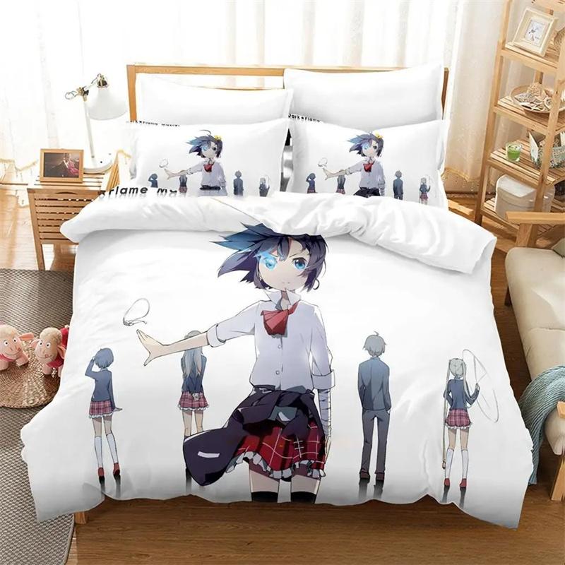 Durable Lightweight Twin Queen King Anime Love Chunibyo Other Delusions Boys Girls Size Bed Adult Quilt