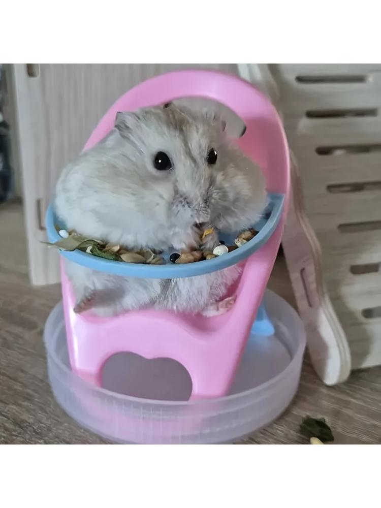 1 Pc Random Color Hamster Dining Chair Plastic Pet Stool for Small Animals Decorative Toy Photo Prop for Pet Hamster Accessories