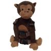 Zaino-imbracatura di sicurezza a forma di scimmia in peluche con cinghie regolabili e guinzaglio staccabile per la sicurezza e il comfort dei bambini durante le attività all'aperto