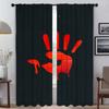 Blackout Curtain for Room 2 Panel Bloody Shades Anti-mosquito Curtains Tulle for Bedroom Partition Home Interior Curtains Living