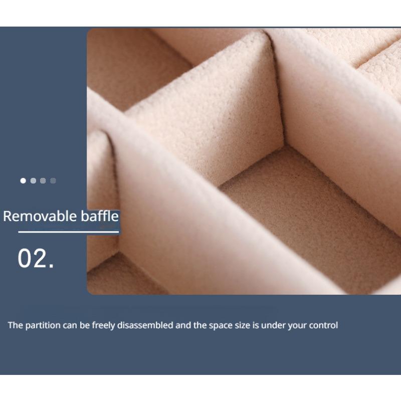 PU Jewelry Box Storage Mirror Box 26 Printed Letter Jewelry Box Portable Jewelry Storage Box Earring Ring Box